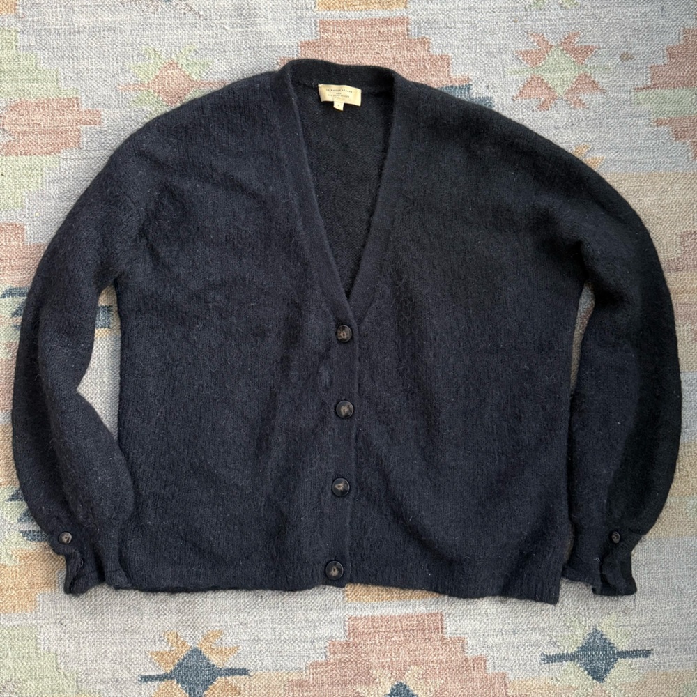 Sezane Mia Jumper Cardigan in Black Size S